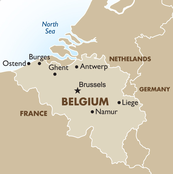 Belgium Map Brand New 